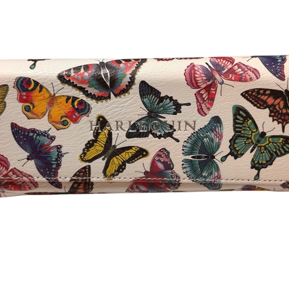Harlequin Colorful Butterfly Print Collapsible Eyeglass Case (NEW)